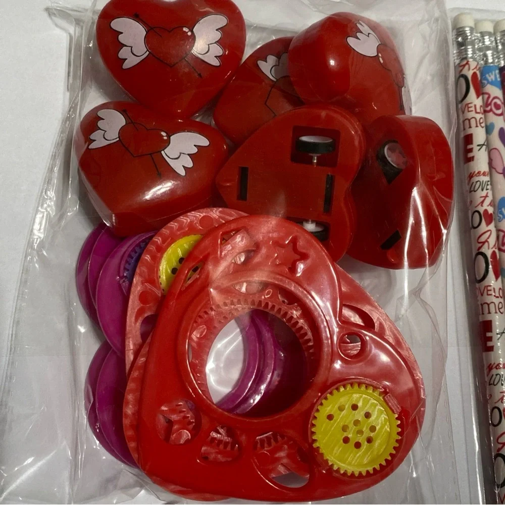 120 Piece Assorted Valentines Day Party Favors